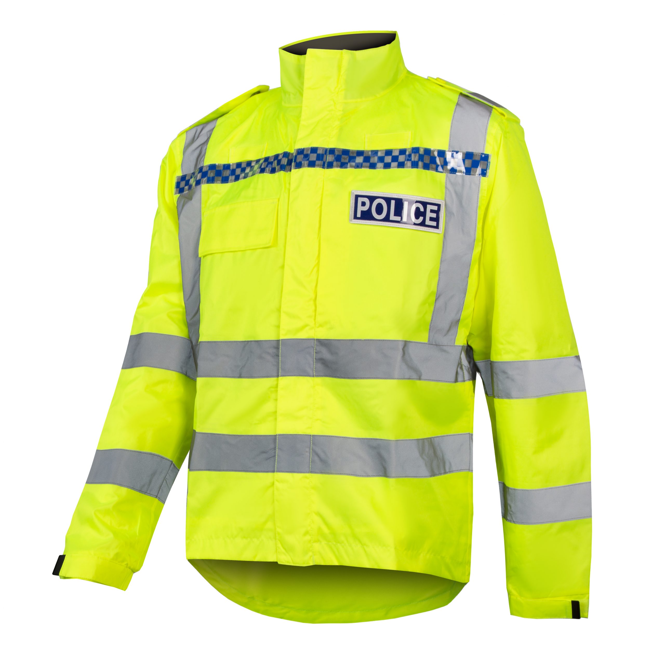Police constabulary hi viz visibility waterproof reflective jacket with ...
